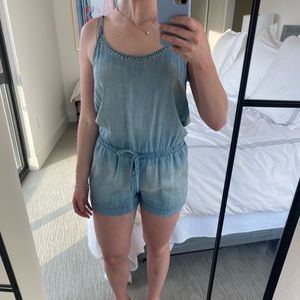 Denim romper